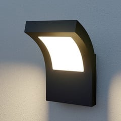 Arcchio Applique da esterni LED Advik, IP65, antracite, metallo