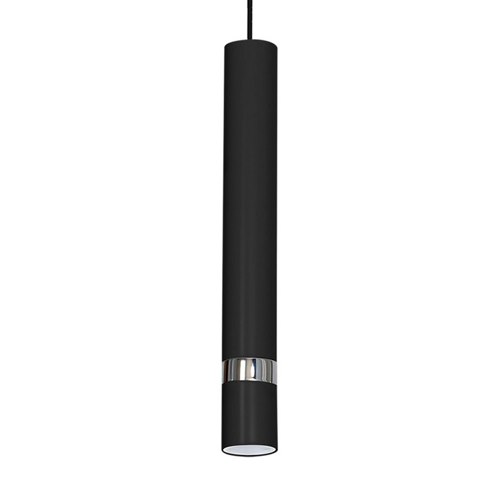 Suspension Joker noire/argentée à une lampe