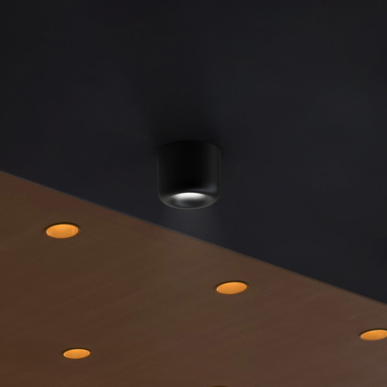 Cavity LED Lampa Sufitowa S Black - Serien Lighting