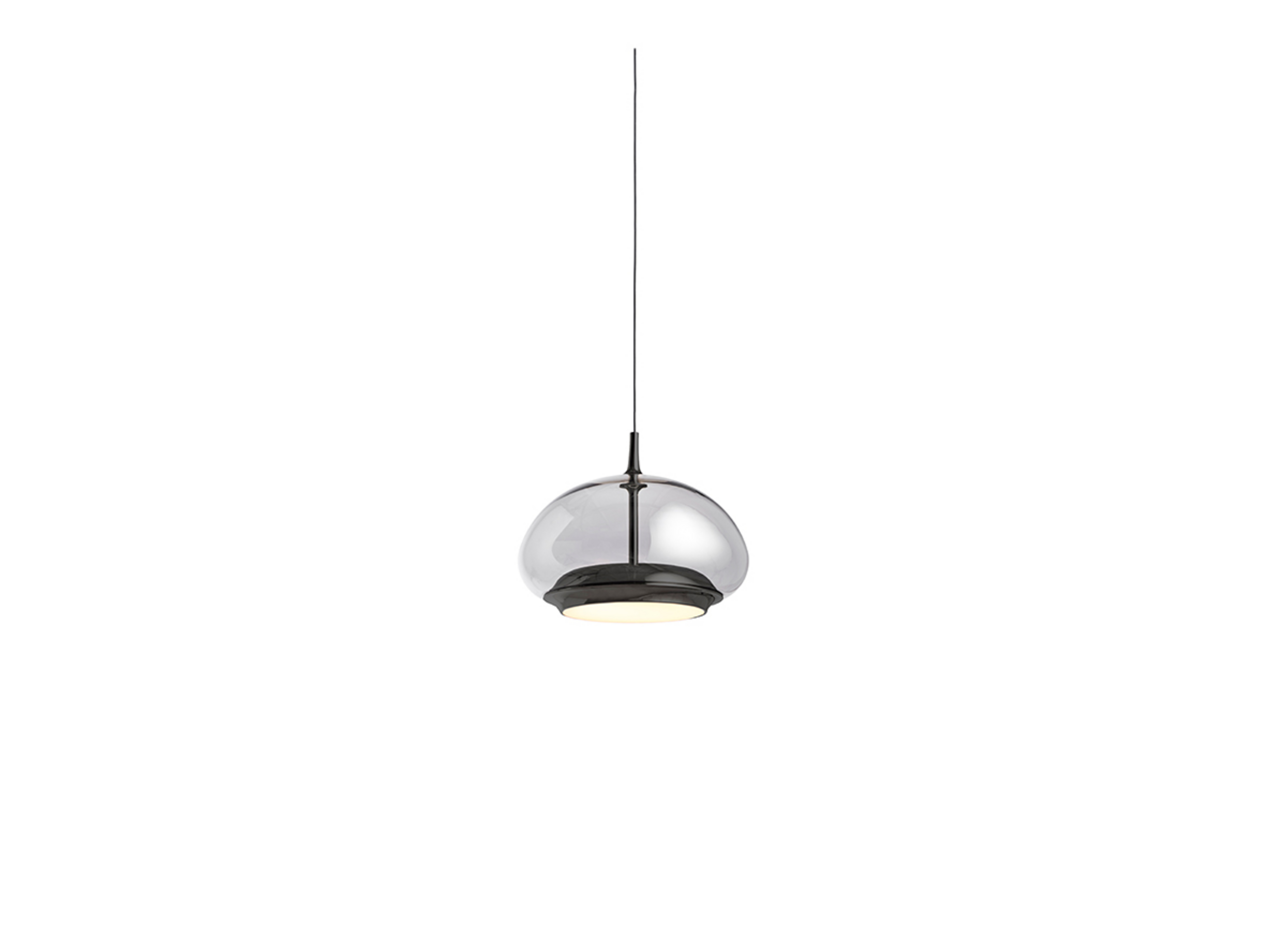 Avalon Závěsné Světlo Smoked/Černá Chrom - Loom Design