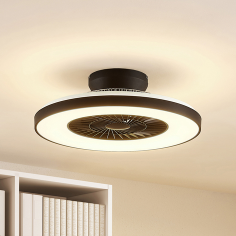 Starluna Orligo LED-Deckenventilator, schwarz matt