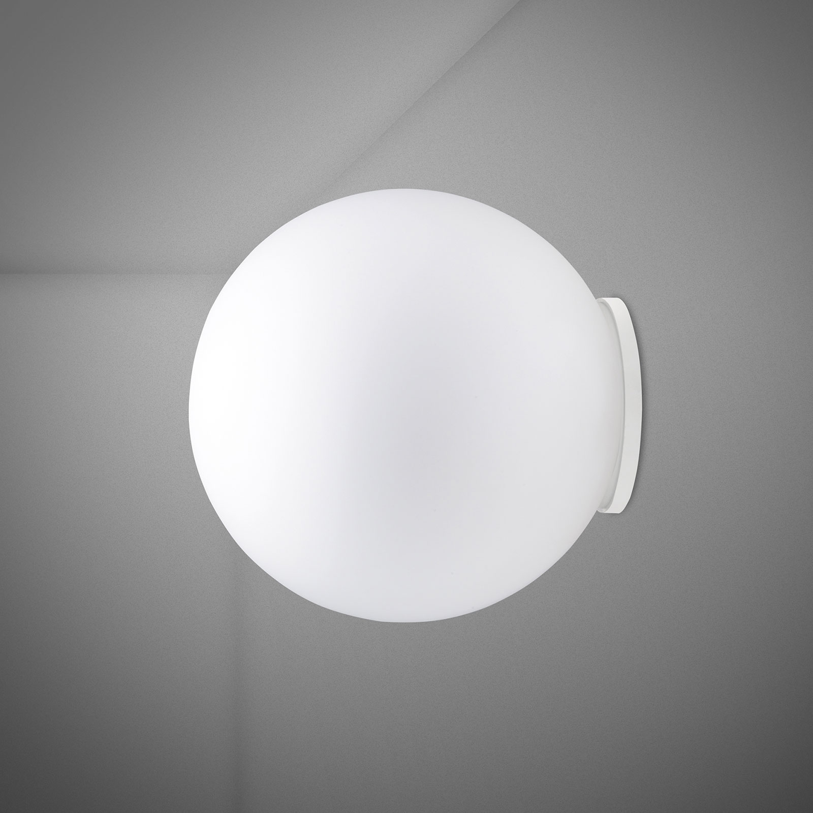 Fabbian Lumi Sfera aplique de vidrio, Ø 35 cm