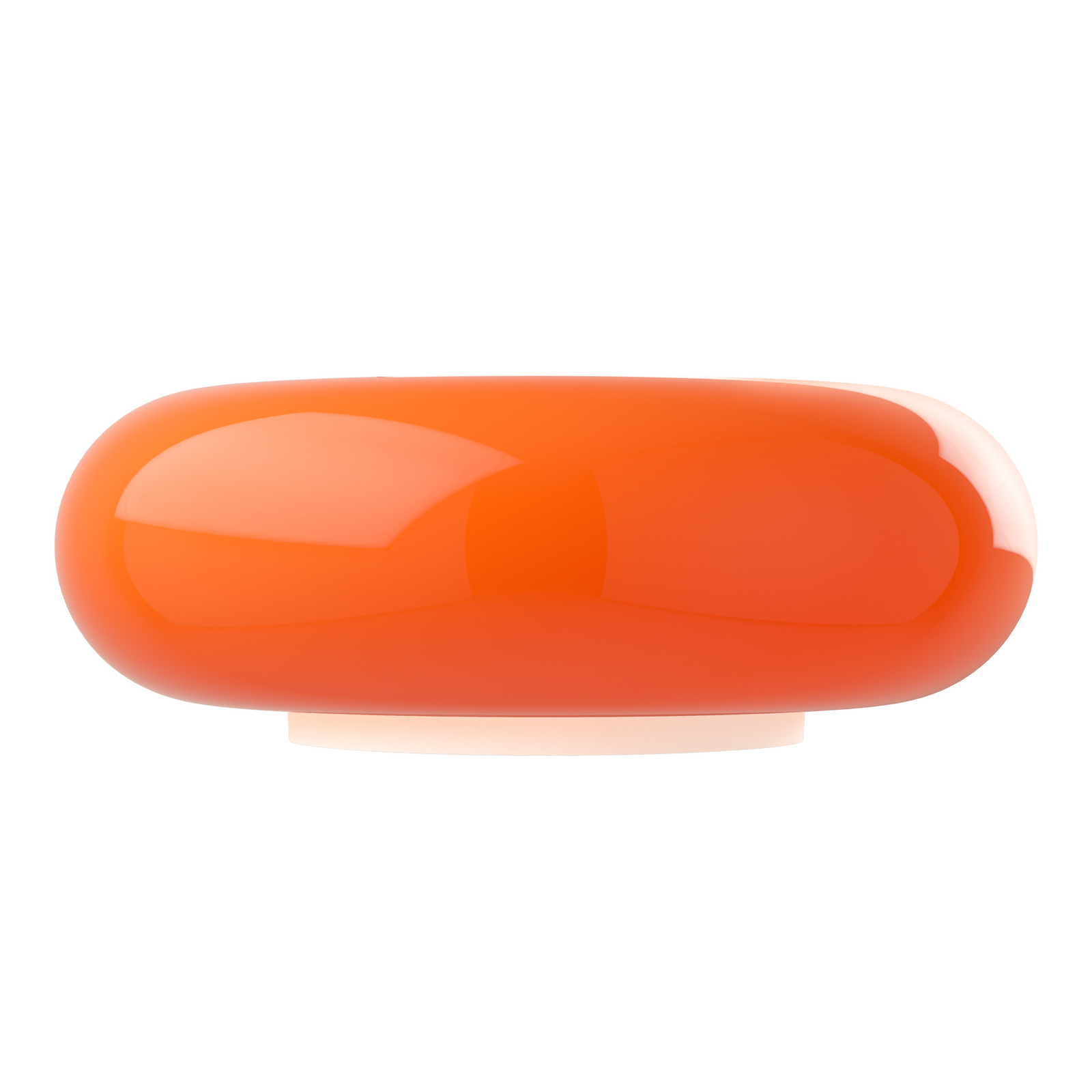 LED tafellamp Basile, oranje, glas, 2.700 K