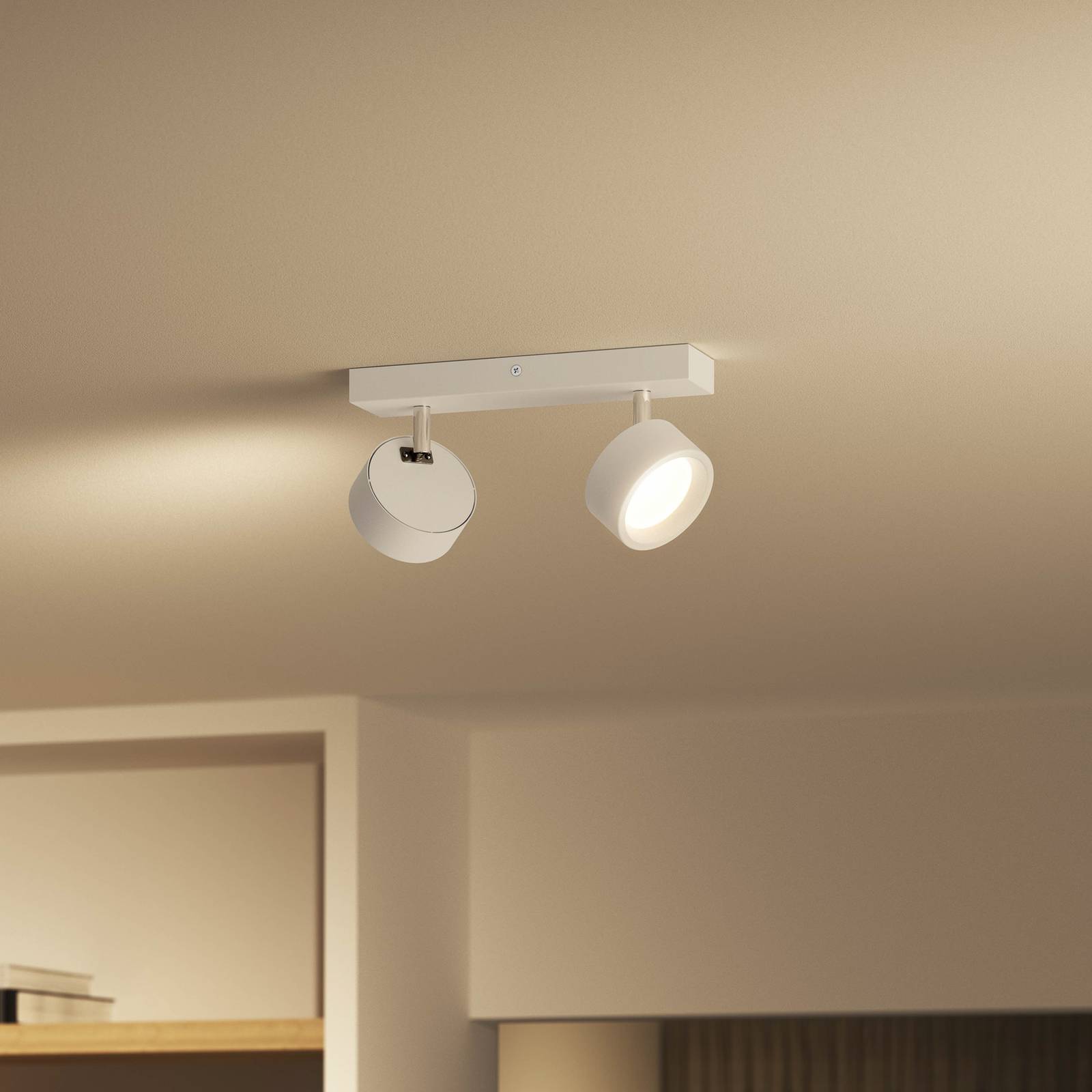 Philips Bracia spot plafond LED à 2 lampes blanc