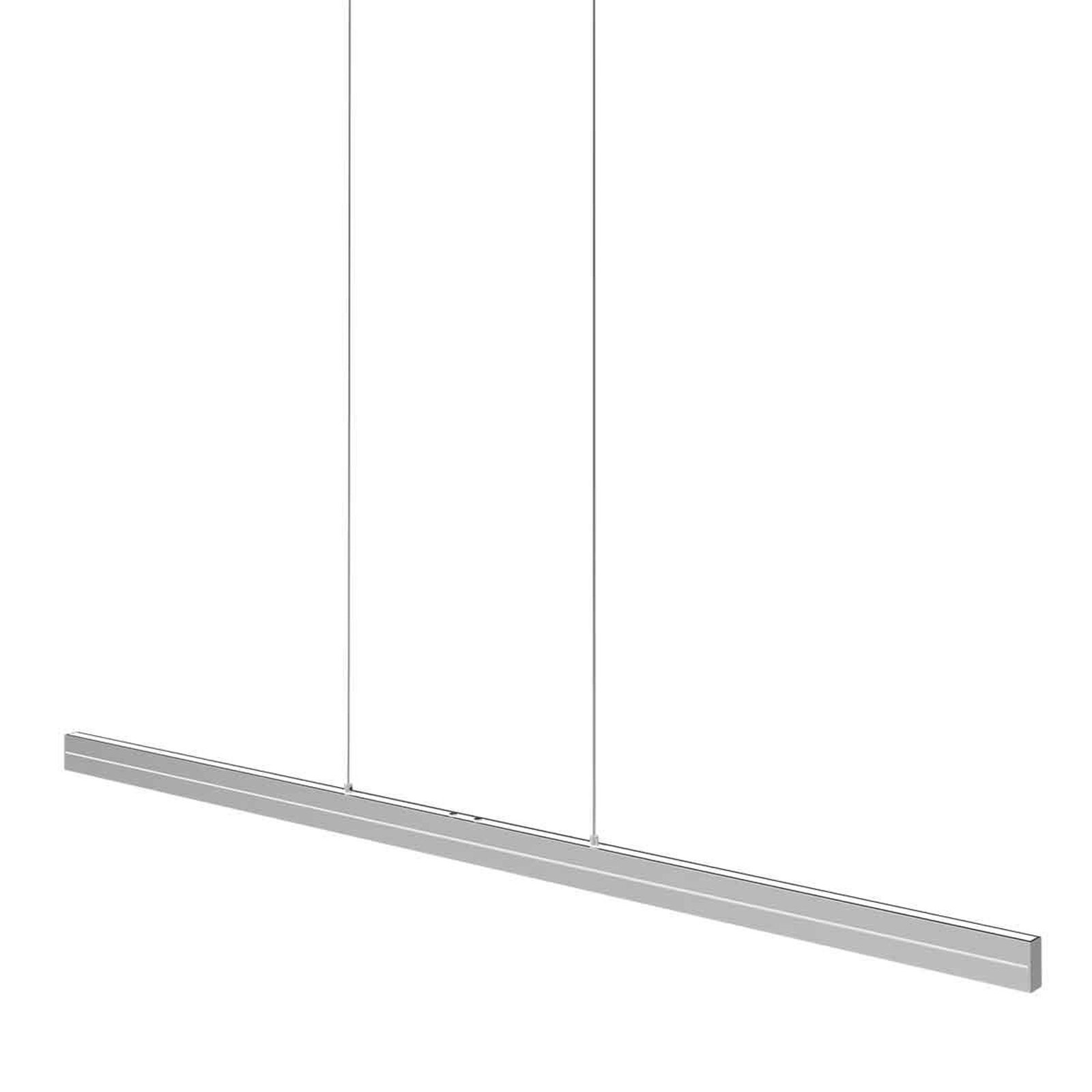 Suspension LED Bande, 114 cm, acier, métal, CCT, variateur d'intensité