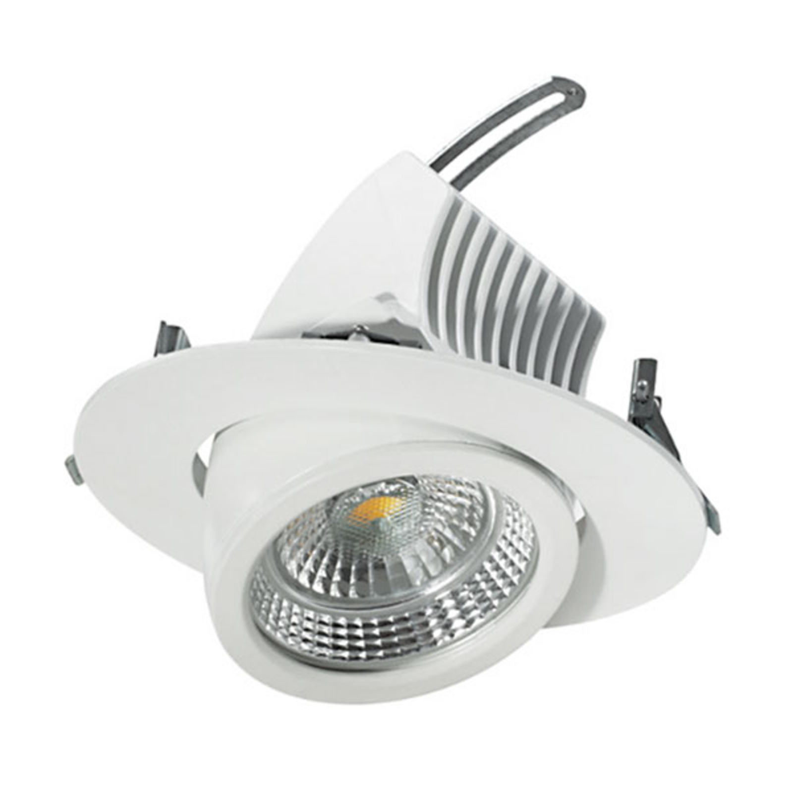 EGG Pivotable LED downlight 17 cm, 31 W, for Hallway, sheet steel, aluminium, 31 W, energy efficiency: A+