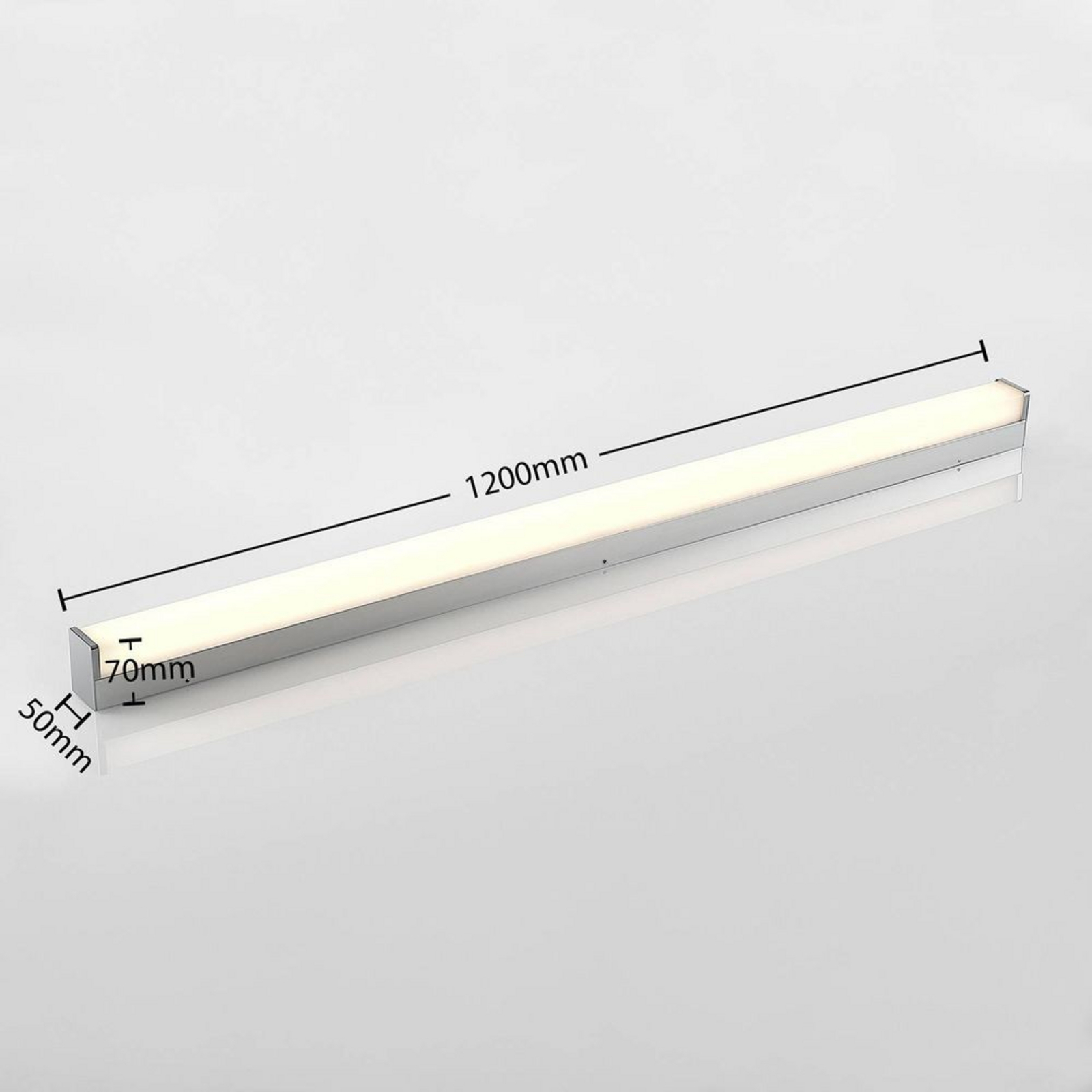 Klea LED Aplică de Perete L120 Chrome - Lindby