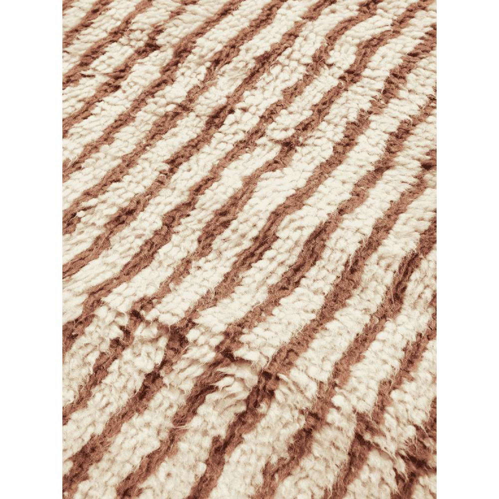 Kami Knotted Rug 80x120 Off-white/Červená Hnědá - ferm LIVING