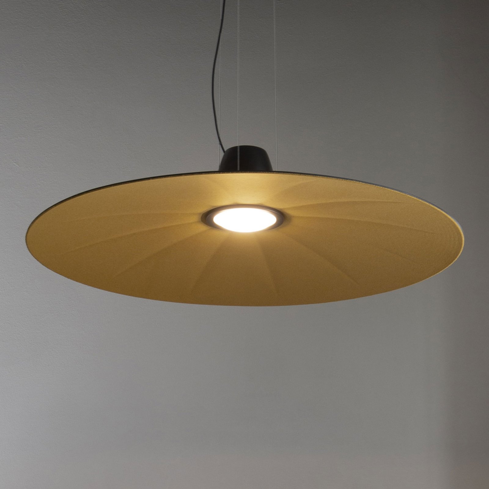 Martinelli Luce Lent závesné LED svietidlo, žlté