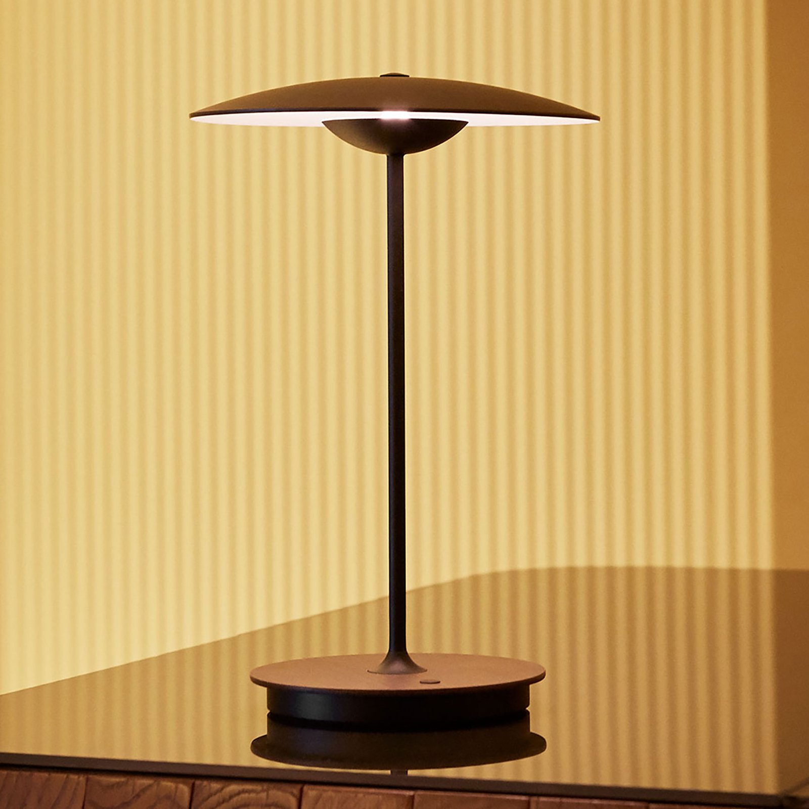 MARSET Ginger stolová LED lampa drevo, dub/biela