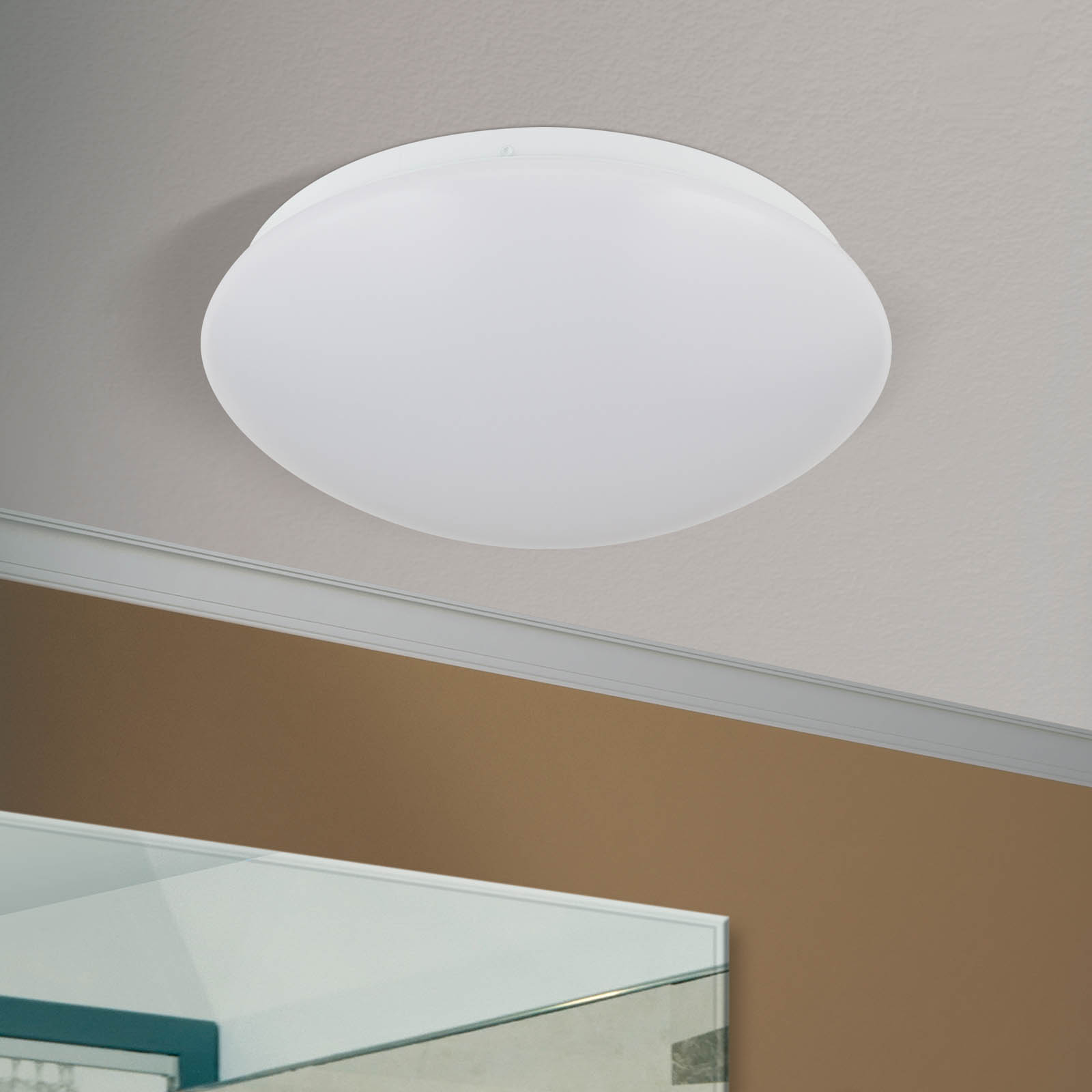 LED-loftslampe Nedo buet, Ø 25 cm