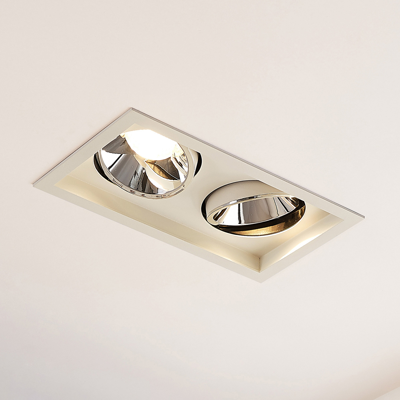 Arcchio Frode LED recessed light, 2-bulb 3,000 K