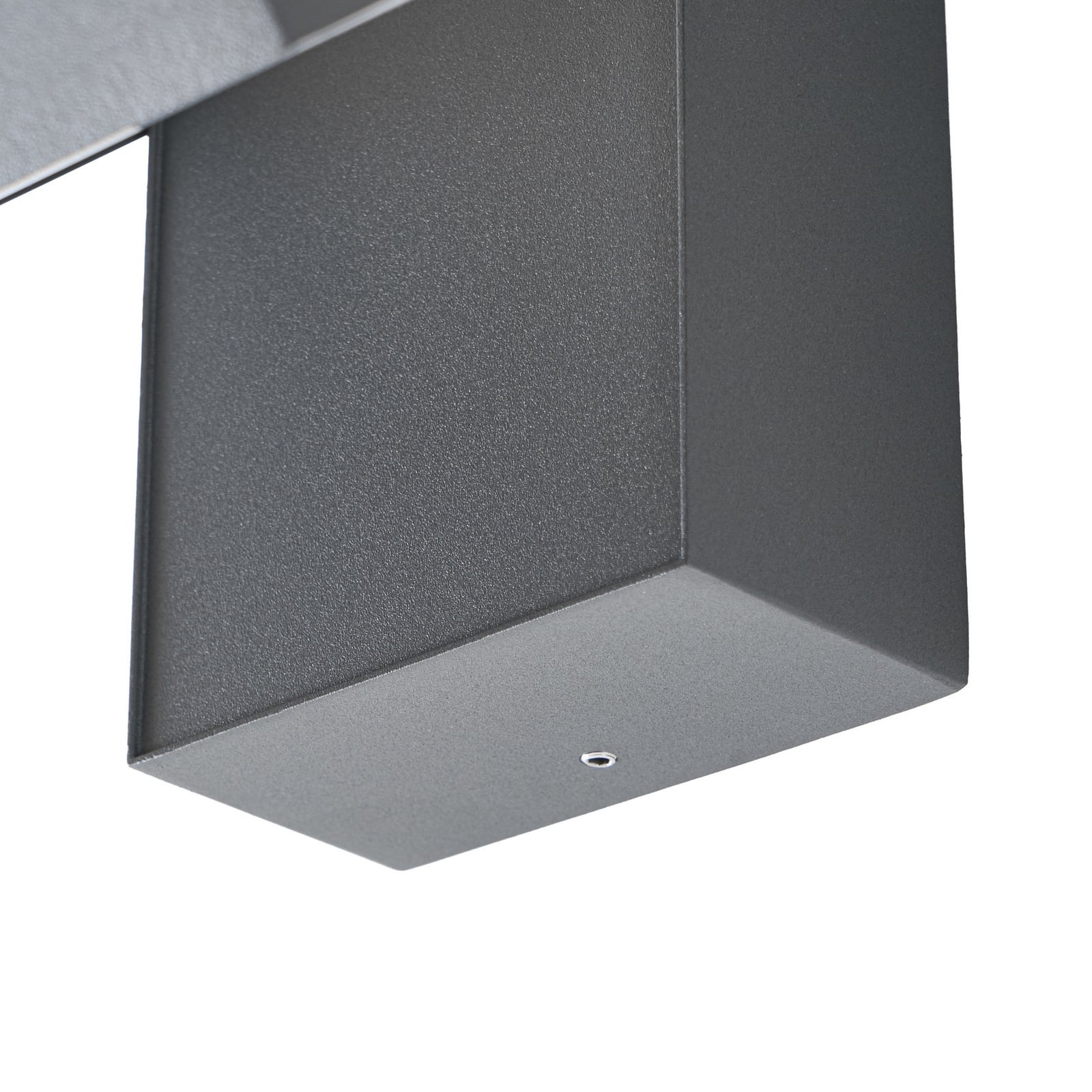 Lindby Candeeiro de parede exterior LED Orbin, cinzenta, inclinável, CCT, IP54
