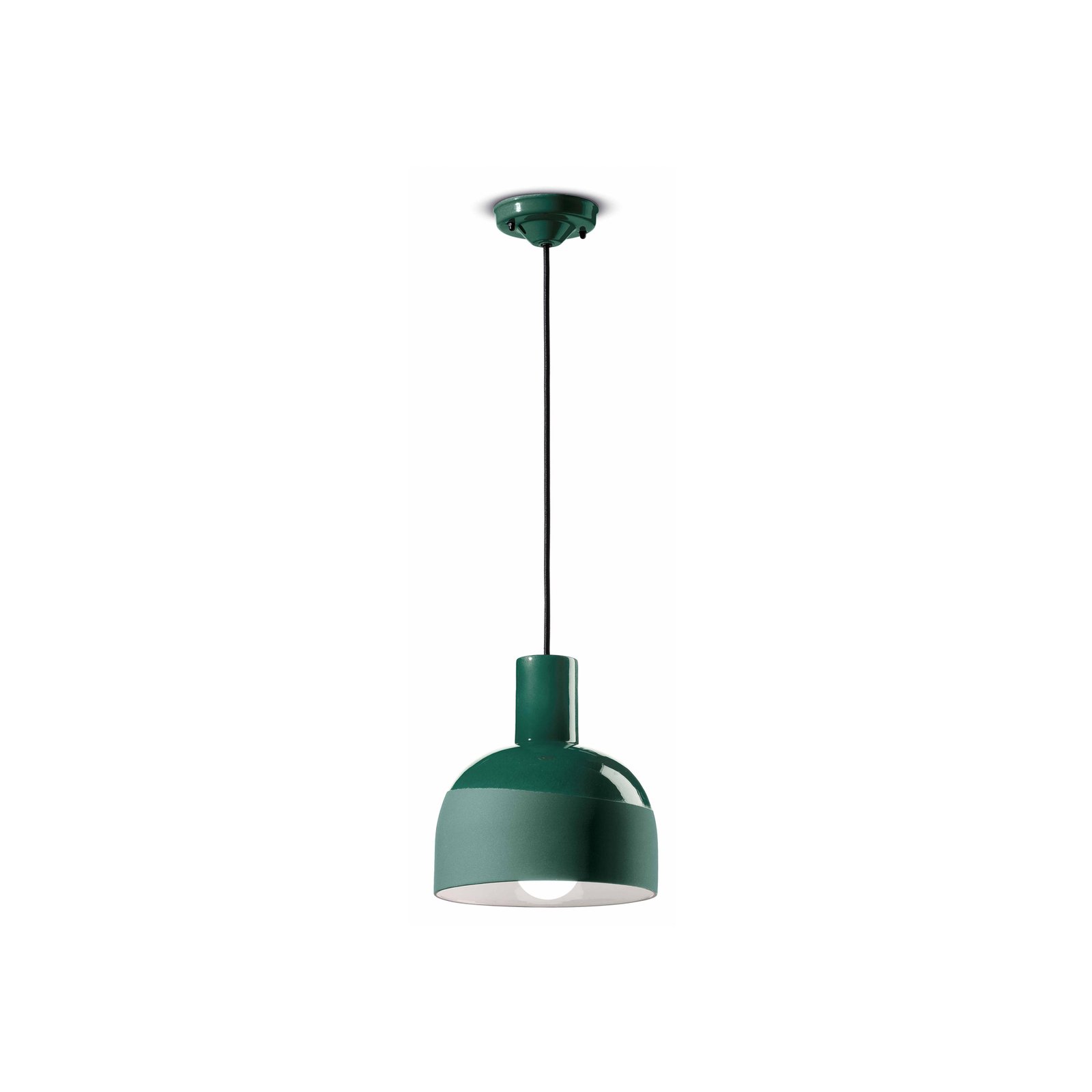 Caxixi viseća svjetiljka od keramike, zelena