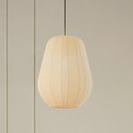 Lindby Hängeleuchte Helin, beige, Ø 30 cm, Stoff