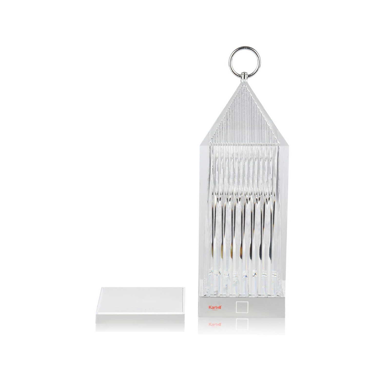 Kartell Lantern LED-Tischleuchte, transparent IP54