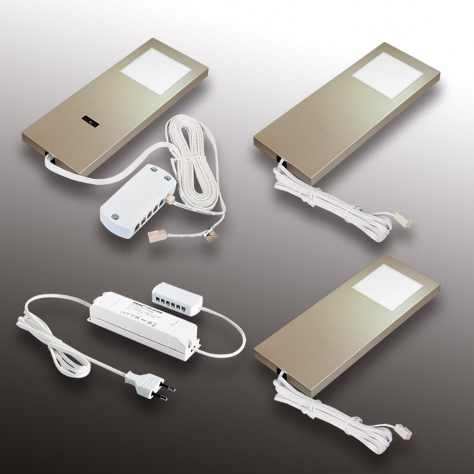 Under Cabinet Light Led Slim Pad F Steel Optic Lights Co Uk