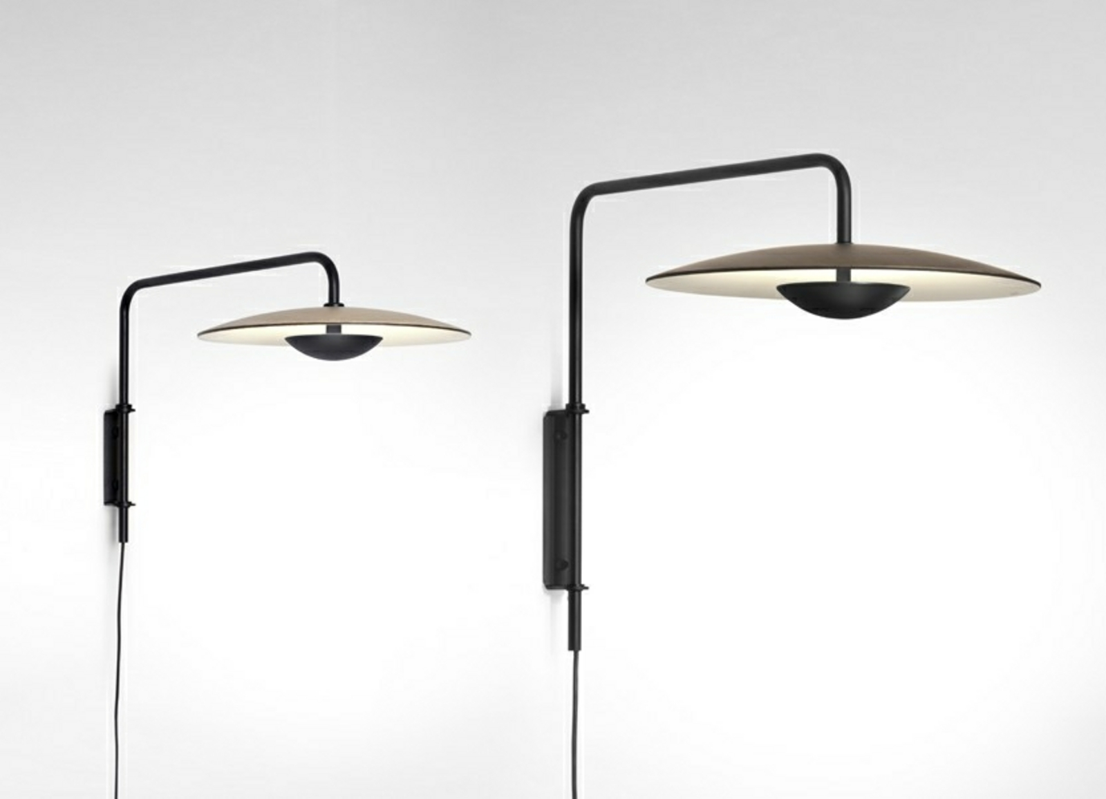 Ginger A Zidna lampa Dimmable Plug-in Wenge - Marset