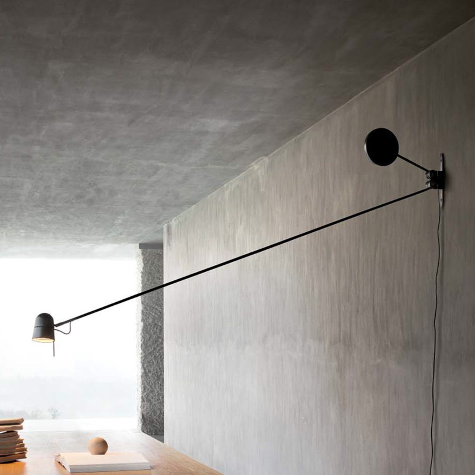 Counterbalance LED-Wandleuchte schwarz - Luceplan