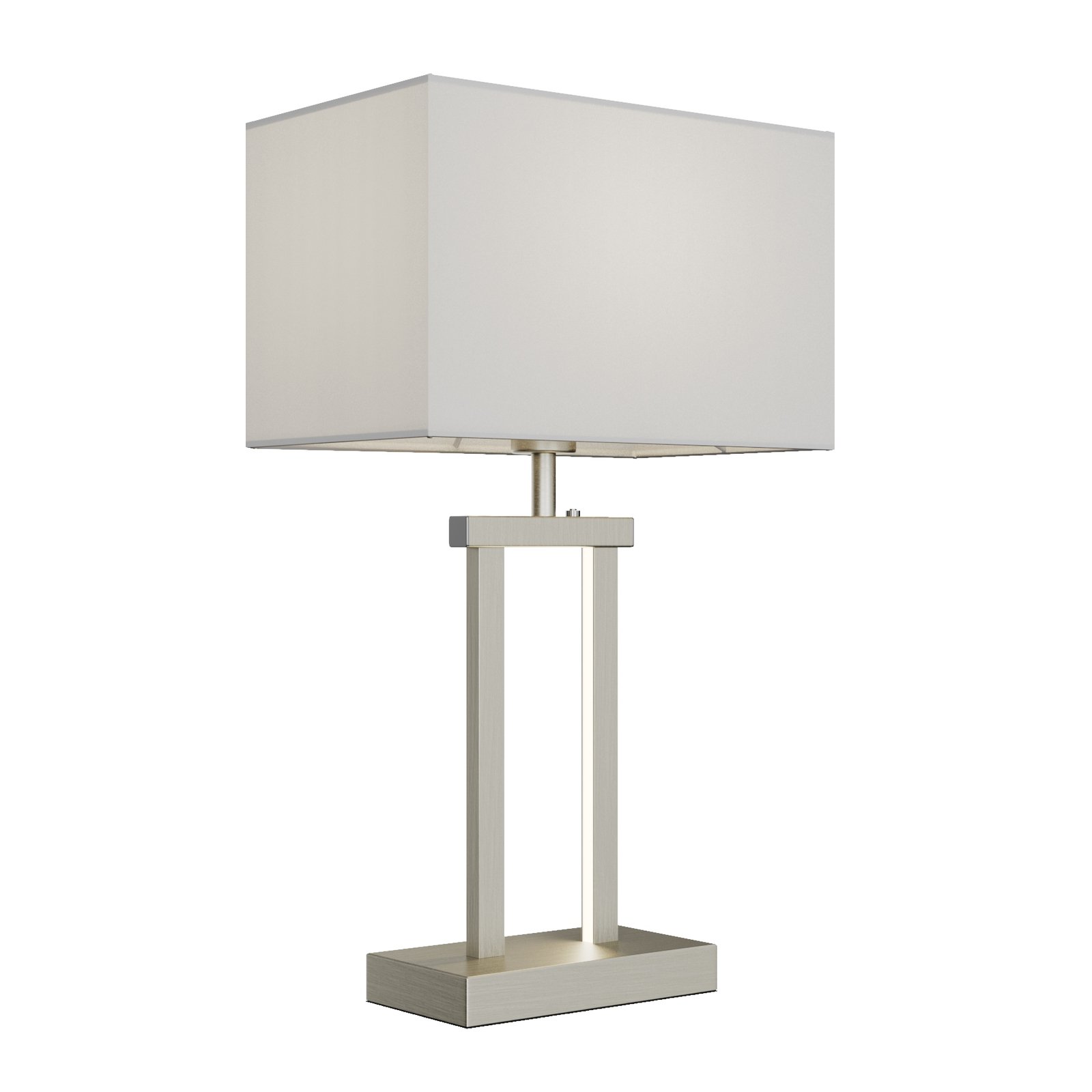 Sigurd Lámpara de Sobremesa White/Nickel - Lindby