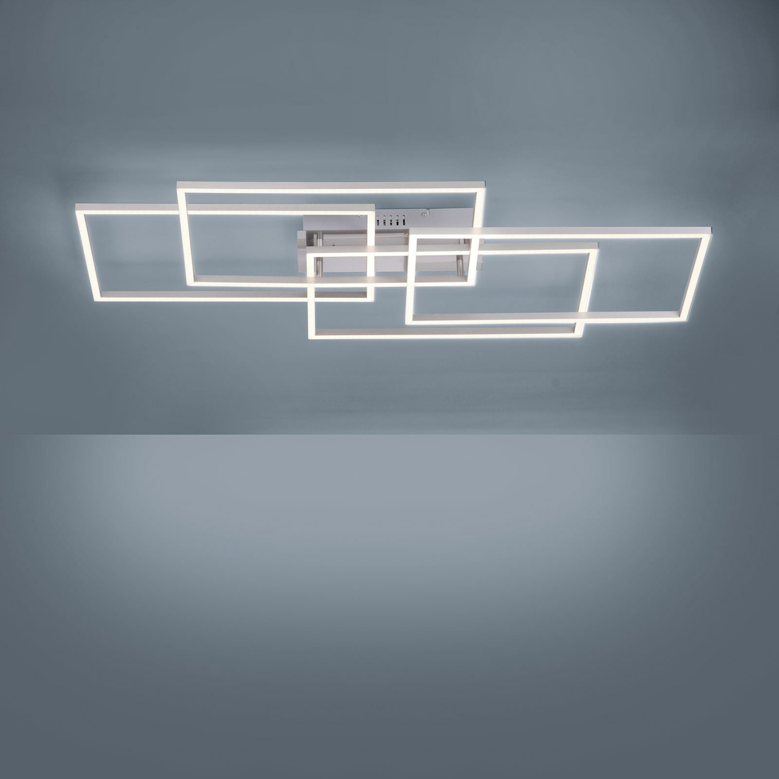 LED-Deckenleuchte Iven, dim, stahl, 95x51,5cm