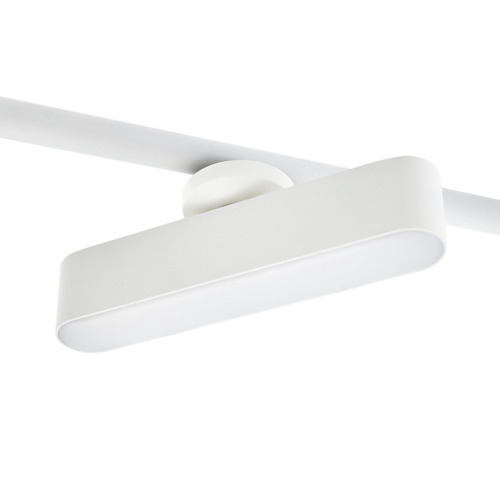 Lindby LED spotlight Eldrin, white, 6-bulb, batten light