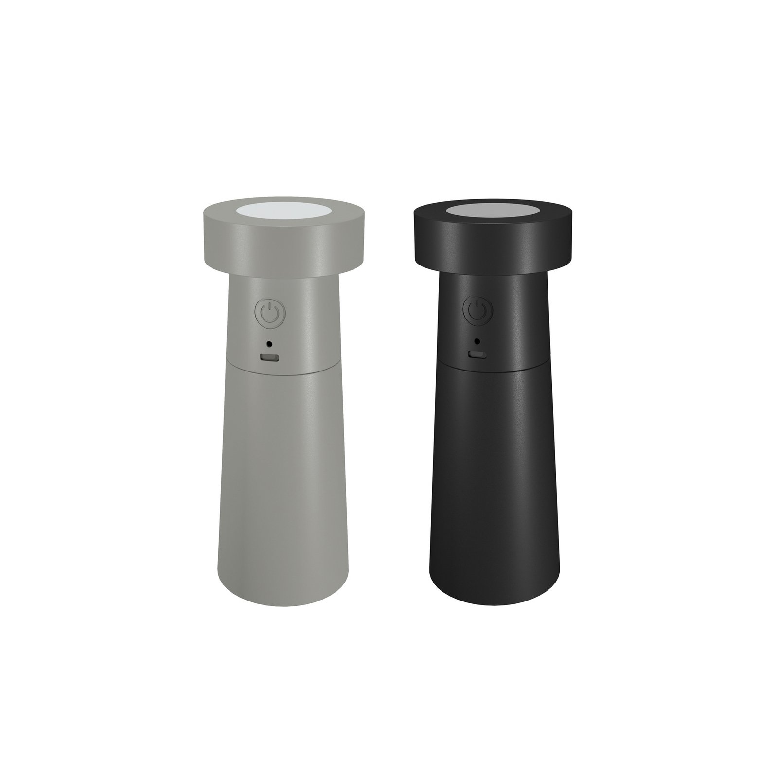Salière et poivrière LED Lucande Salt & Pepper, lot de 2