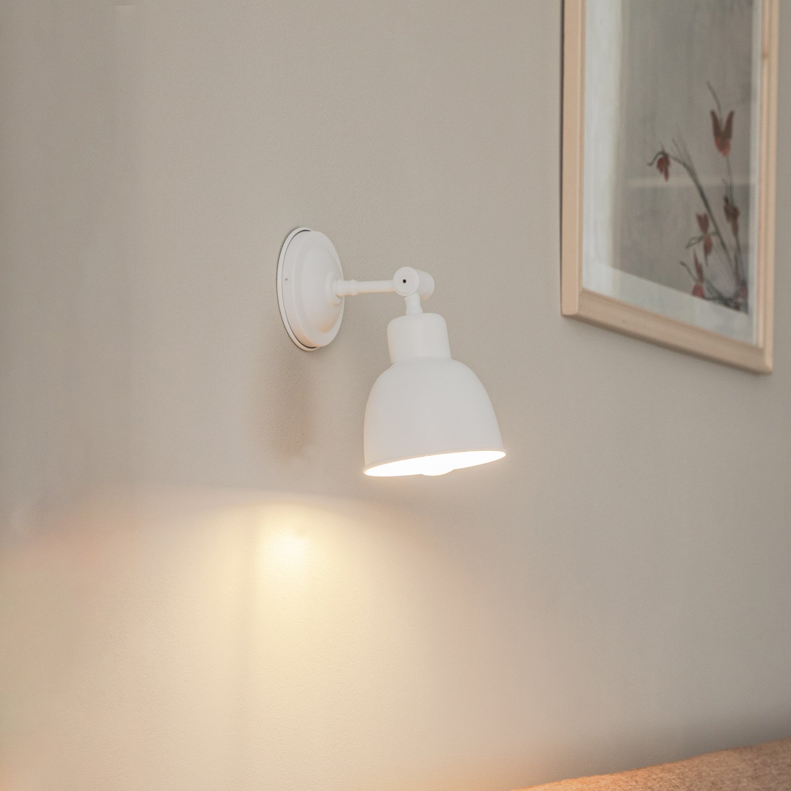 Emoti wall light, one-bulb, white