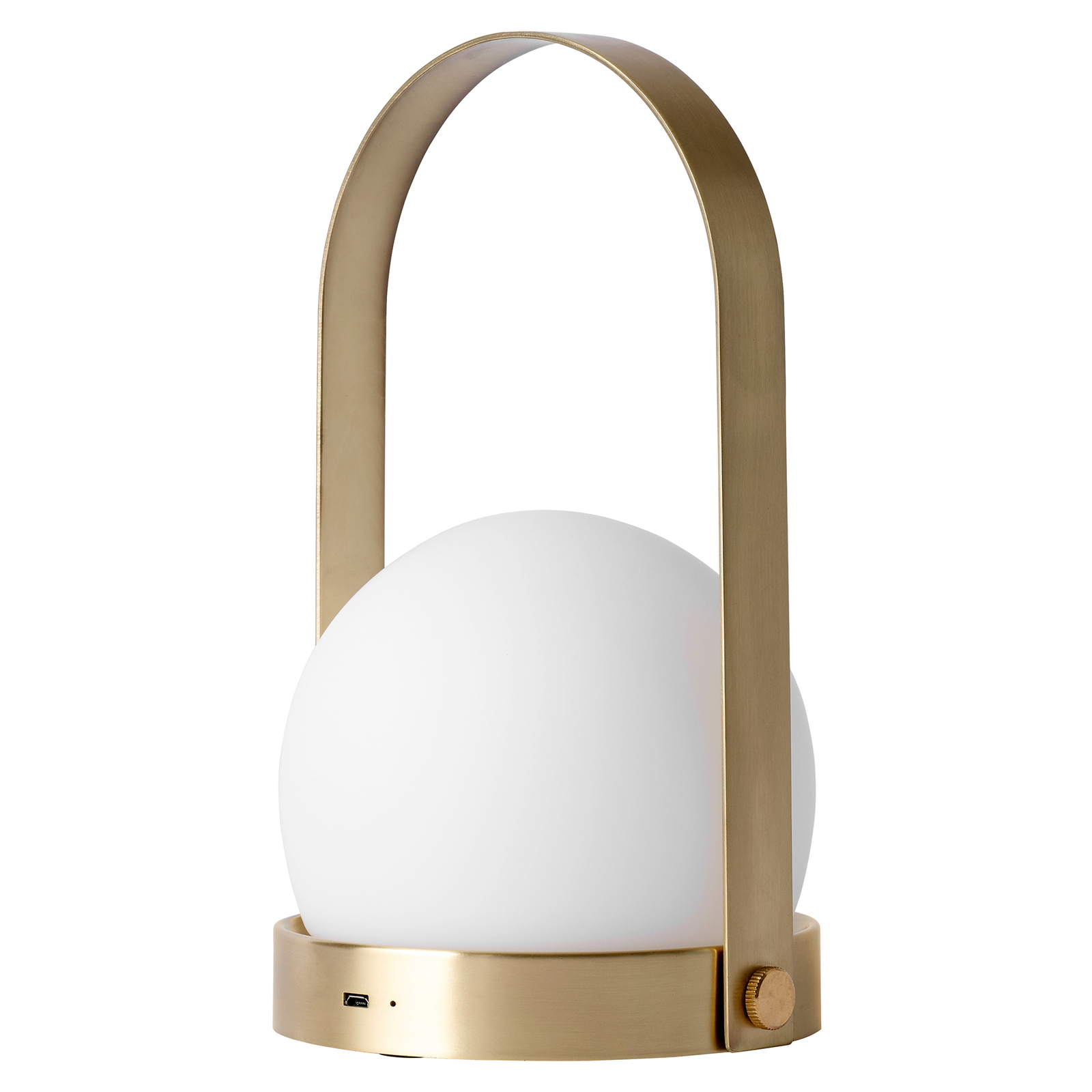 Audo Carrie LED light, rechargeable, brass