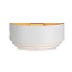 Elena wall light, white, width 30 cm, aluminium, E14