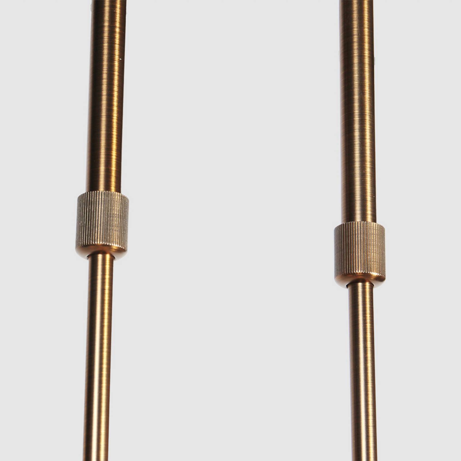 Hängeleuchte Anthea, 3-flammig, bronze, Metall, Glas, E27 günstig online kaufen