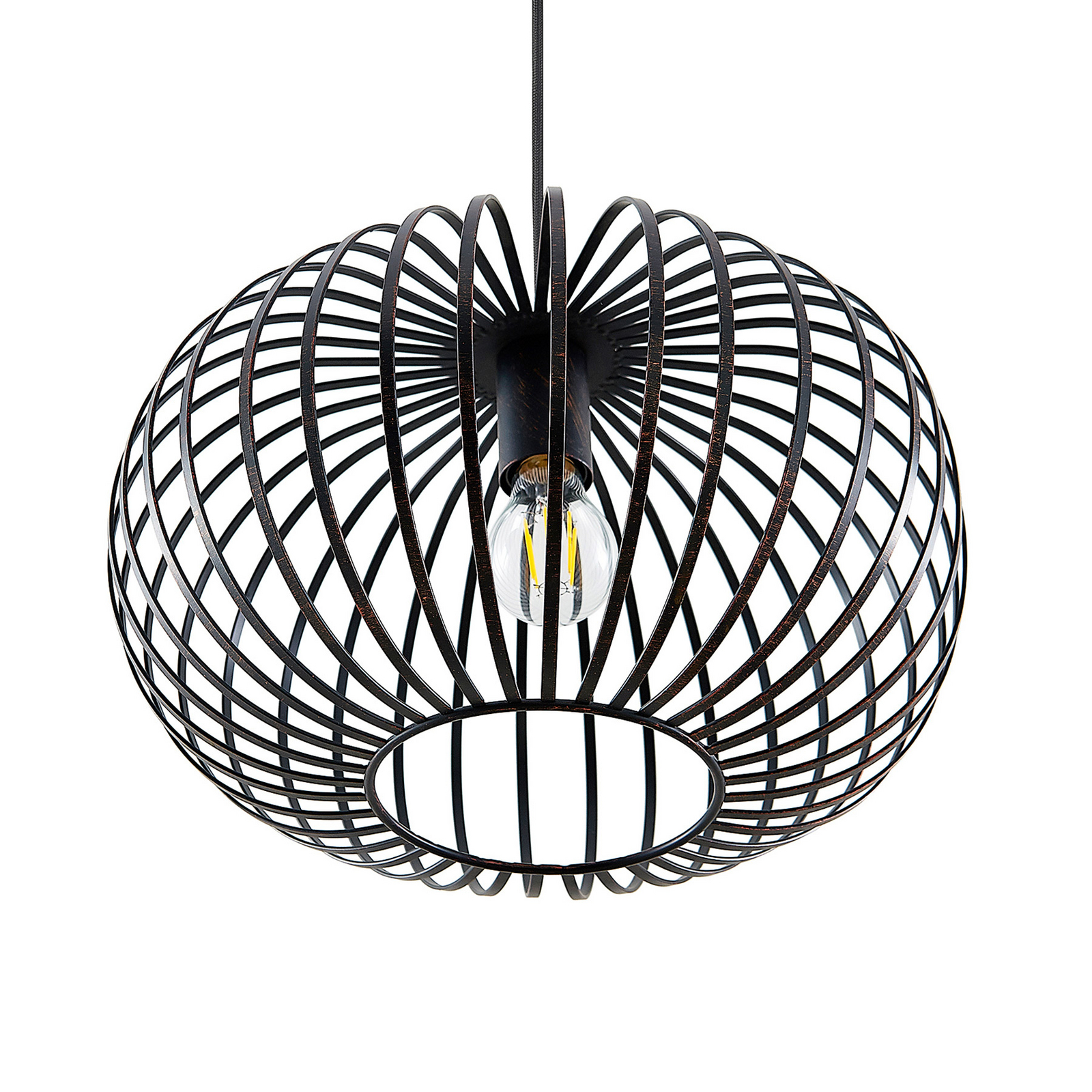 Rosalea Függőlámpa Black/Copper - Lindby