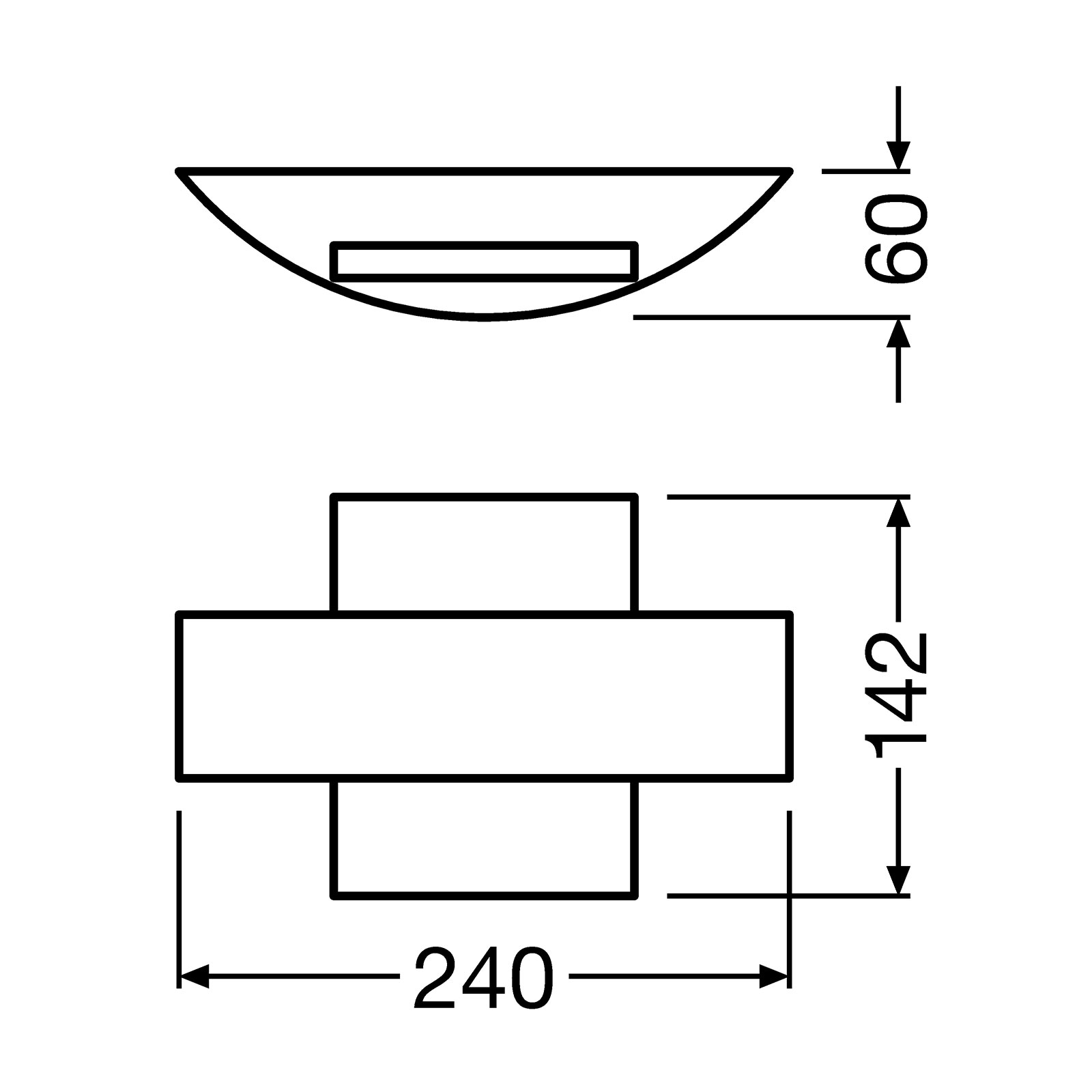 LEDVANCE Endura Style Shield Square wall lamp