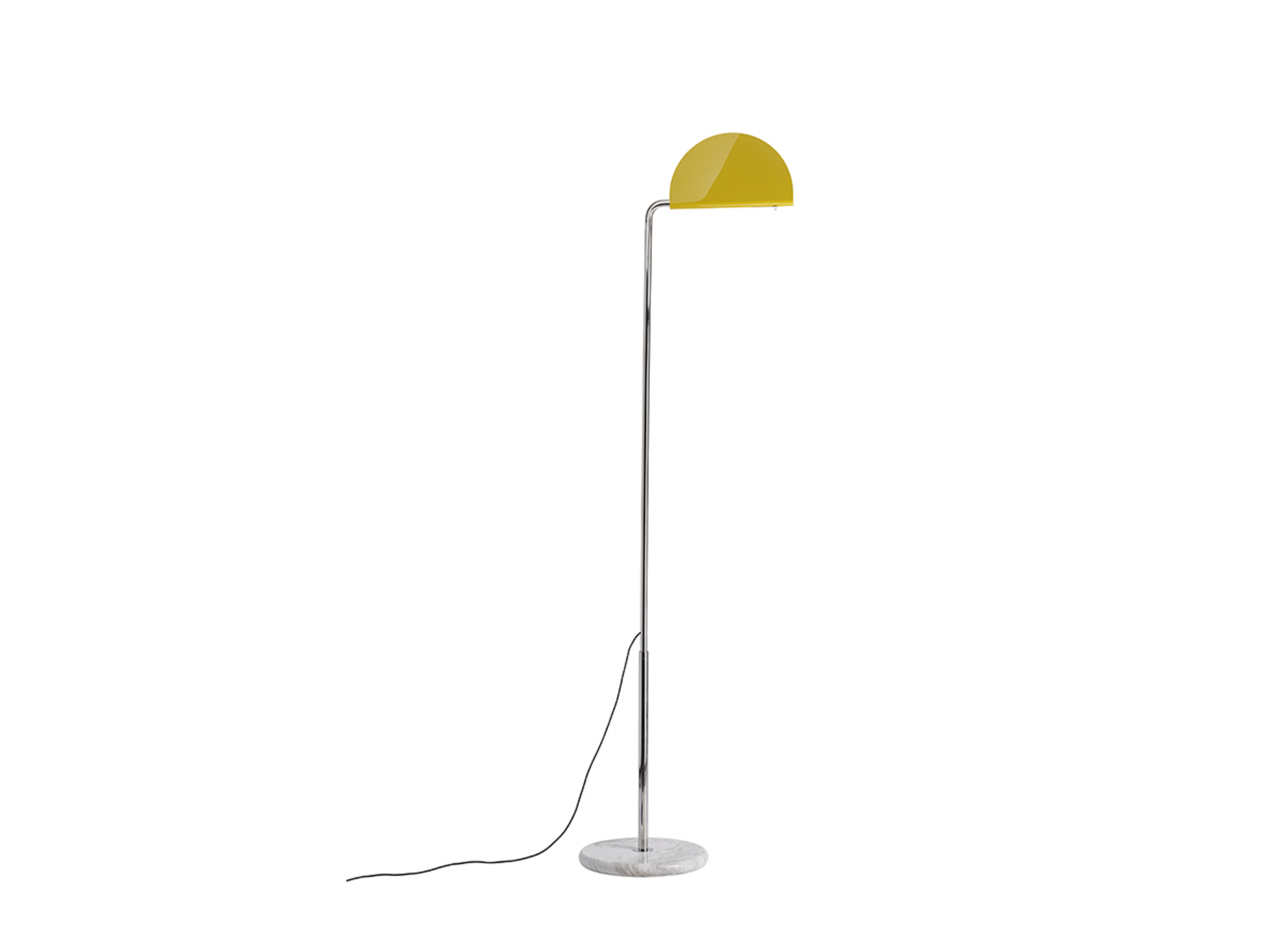 Mezzaluna Gulvlampe White Marble/Yellow - DCW