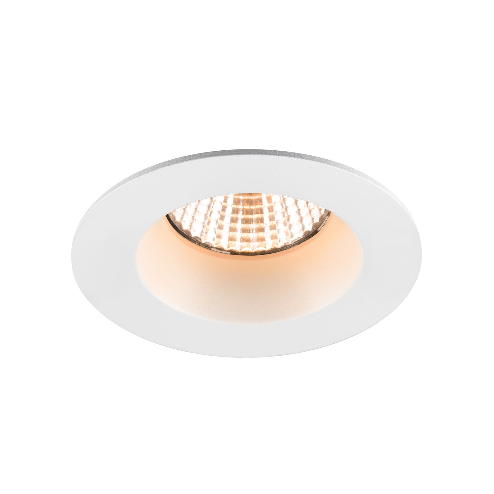 SLV LED-inbyggnadsspot New Tria, rund, vit, IP65, 2 700 K, 38°