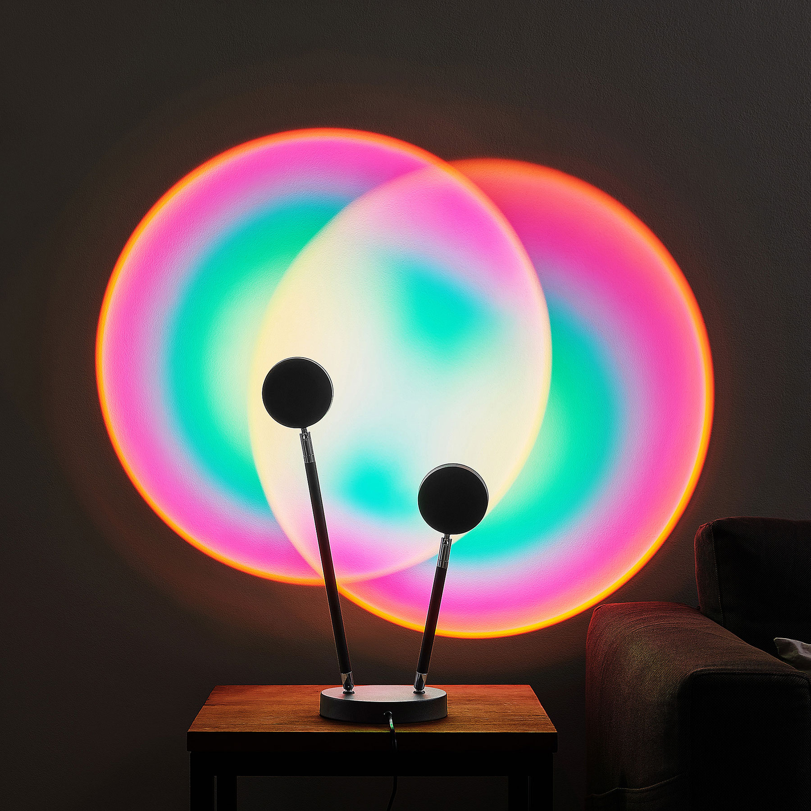 Lindby Edonita lampa stołowa z efektownym światłem