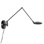 LED-Wandlampe Zenith 2 mit Arm schwarz, CCT, Metall, Stecker