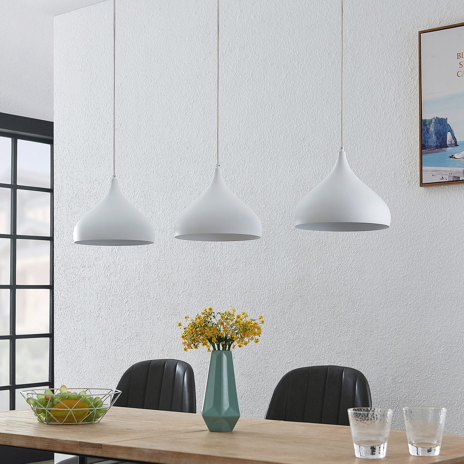 Elamira Candeeiro Suspenso White - Lindby