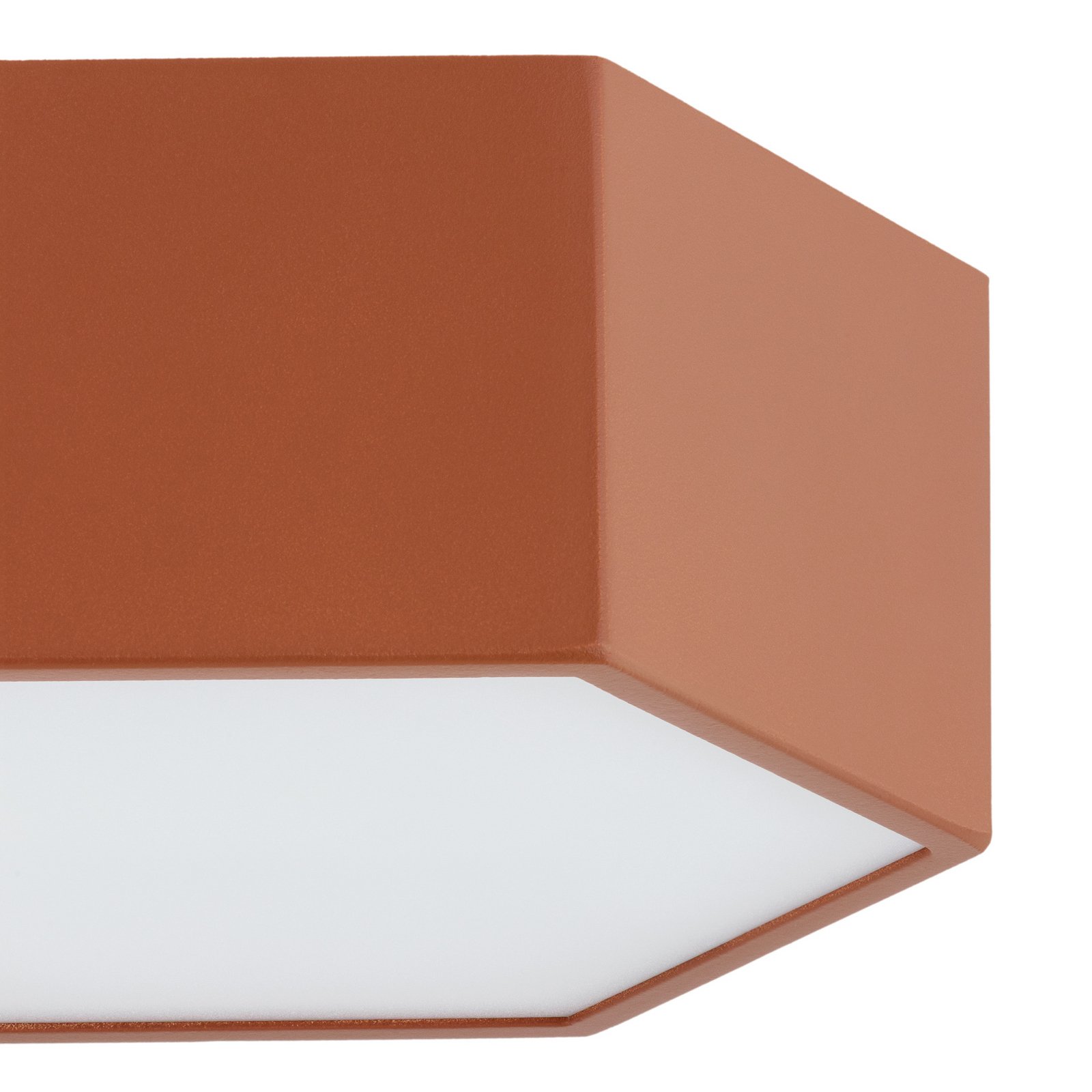 LED-Deckenleuchte Libre, terracottafarben, Stahl, 3.000 K