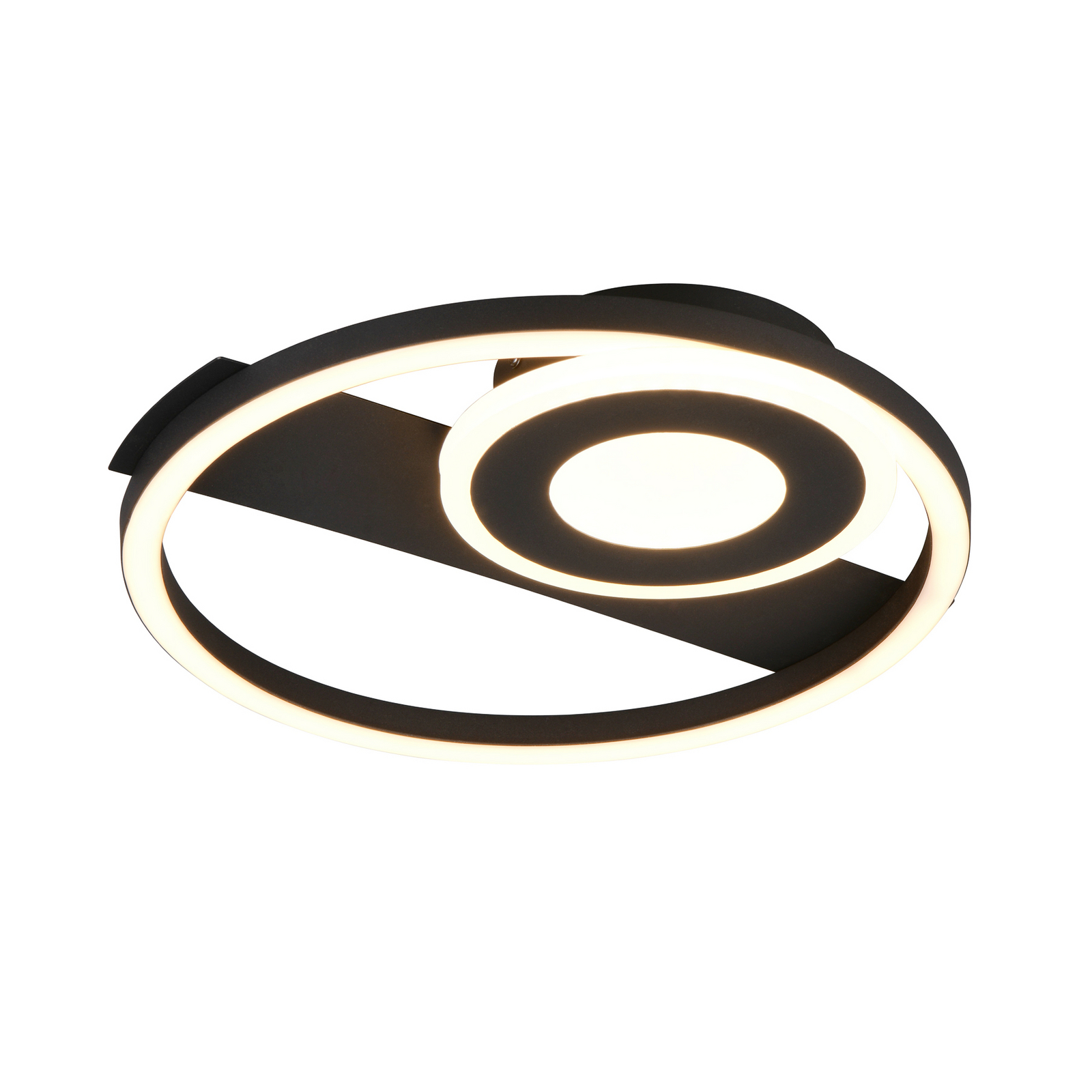 Plafoniera LED Horus, nero, 2500 lm, 3000 K, metallo Plafoniera LED Horus, nero, 2500 lm, 3000 K, metallo