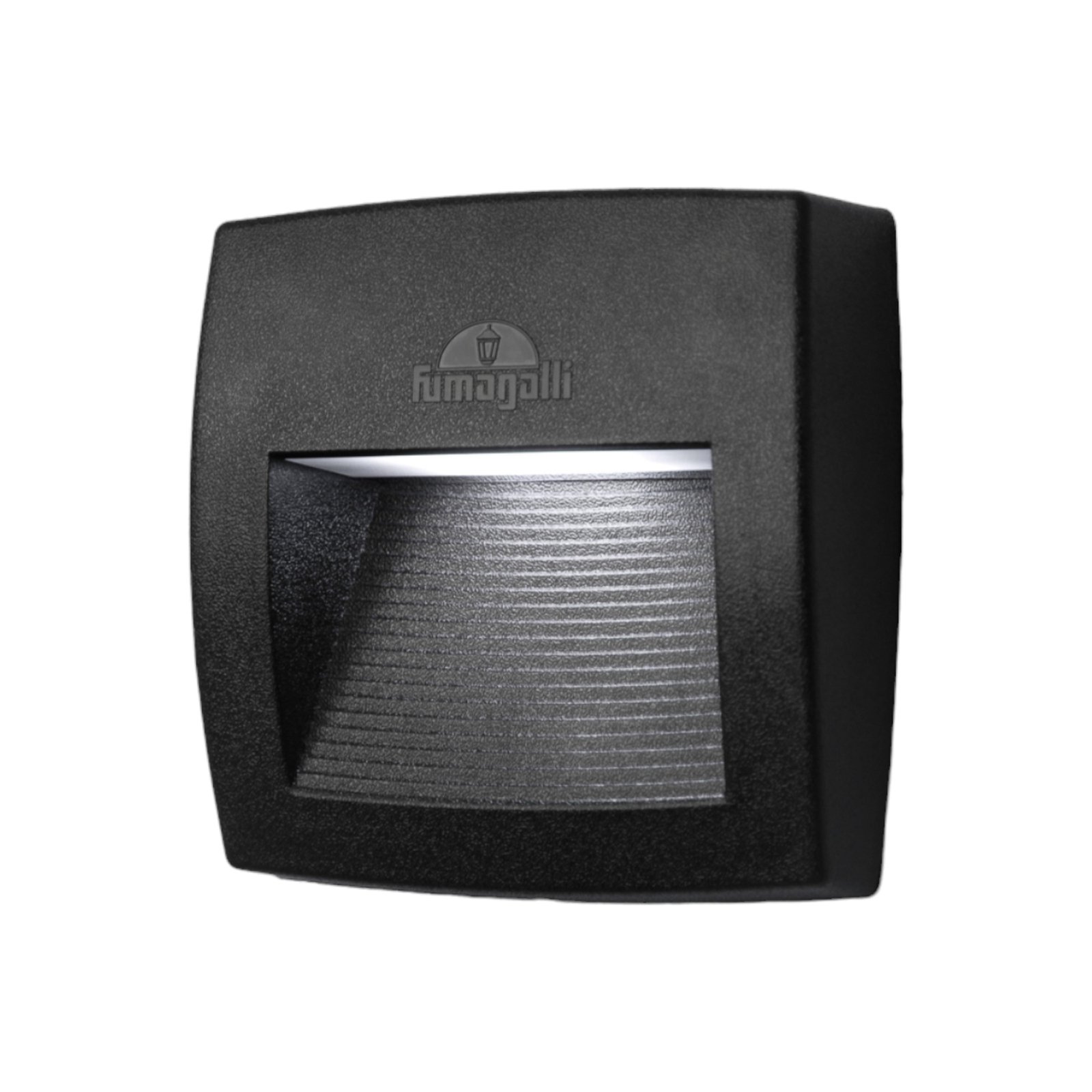 Udendørs væglampe Lorenza sort/klar 15 cm, R7S CCT kunstharpiks