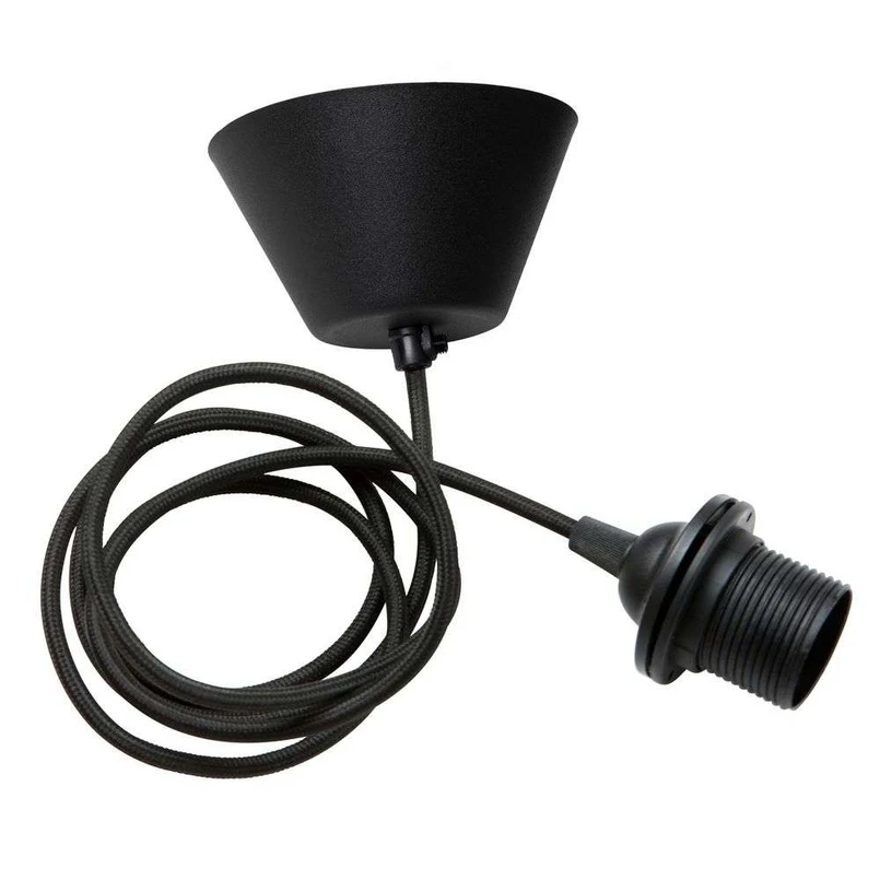 Watt & Veke - Aufhängungs-Kit 2 m E27 Black