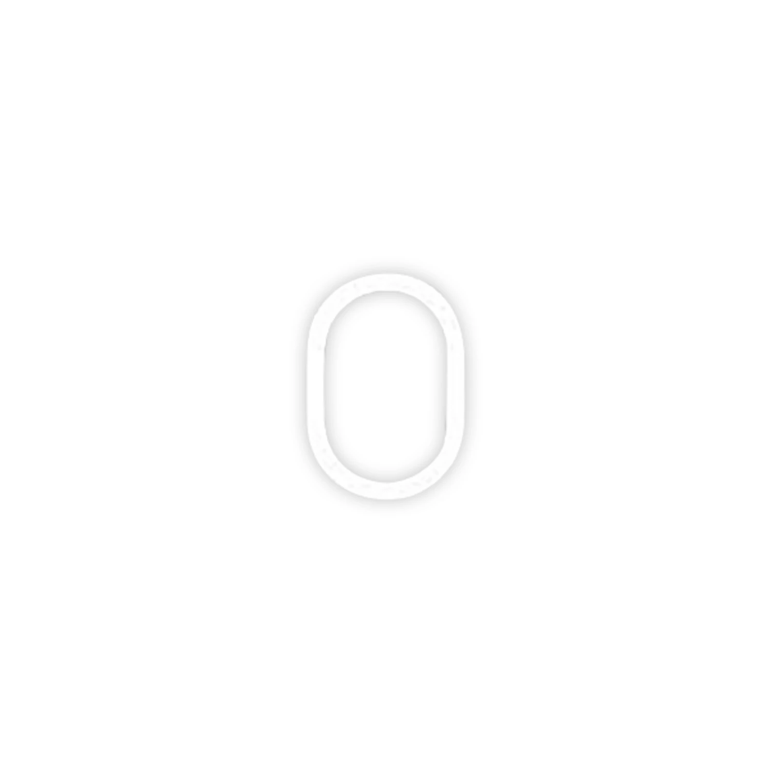 Artemide Alphabet of Light applique numero 0