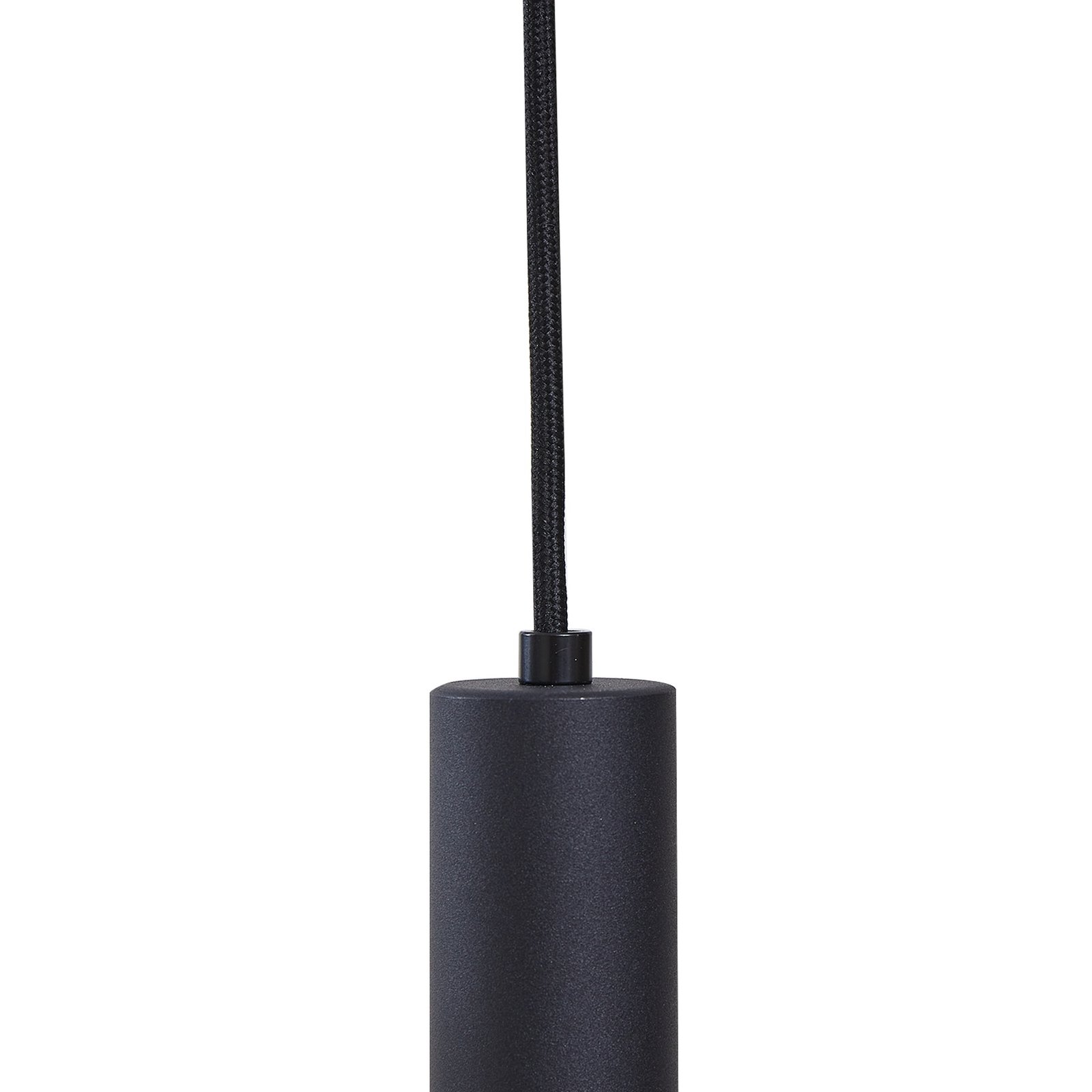 Lindby suspension Tolli, gris/noir, verre, 6 lampes