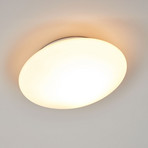 Alba ceiling light made of opal glass