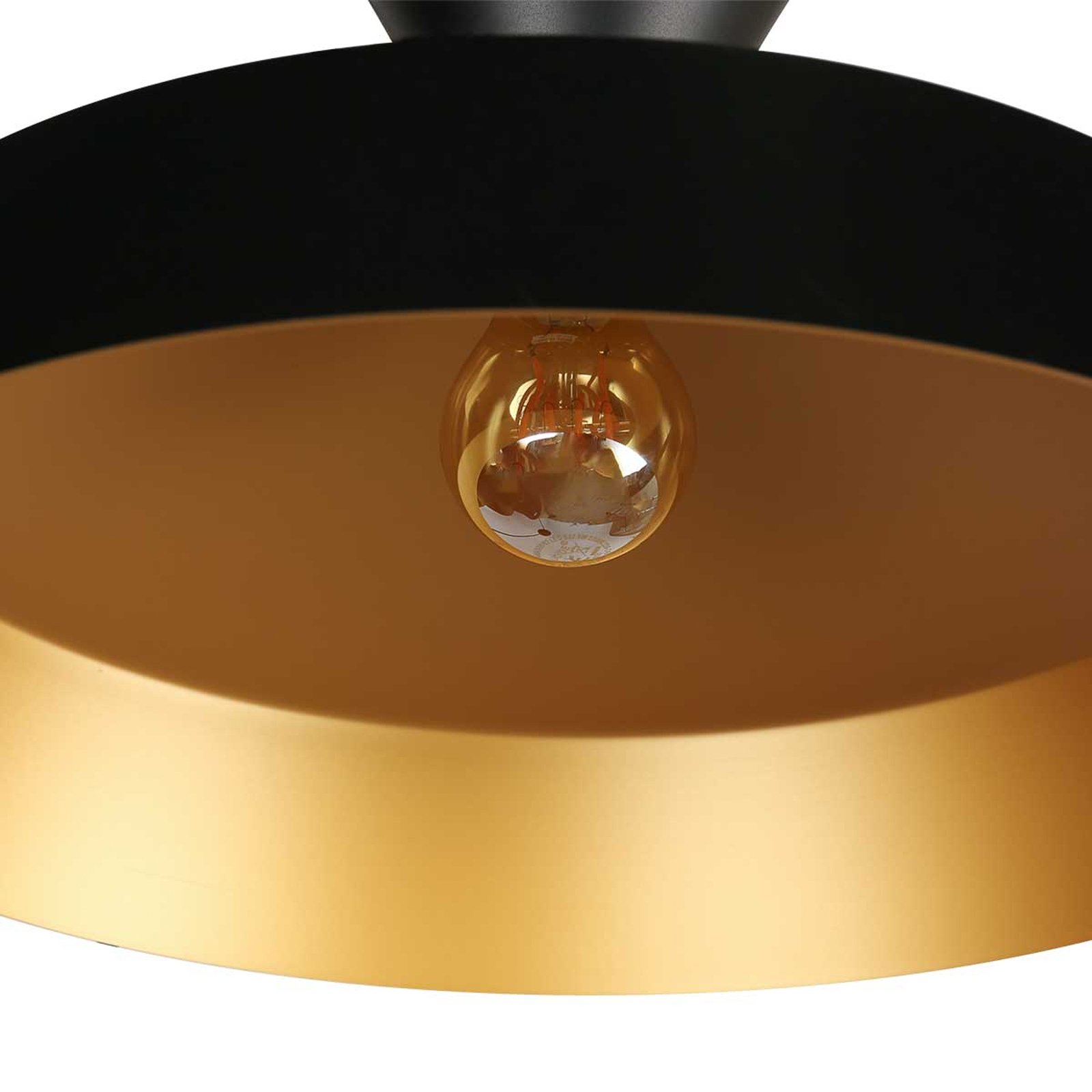 Skandina 3682ZW pendant light, black, metal, Ø 40 cm