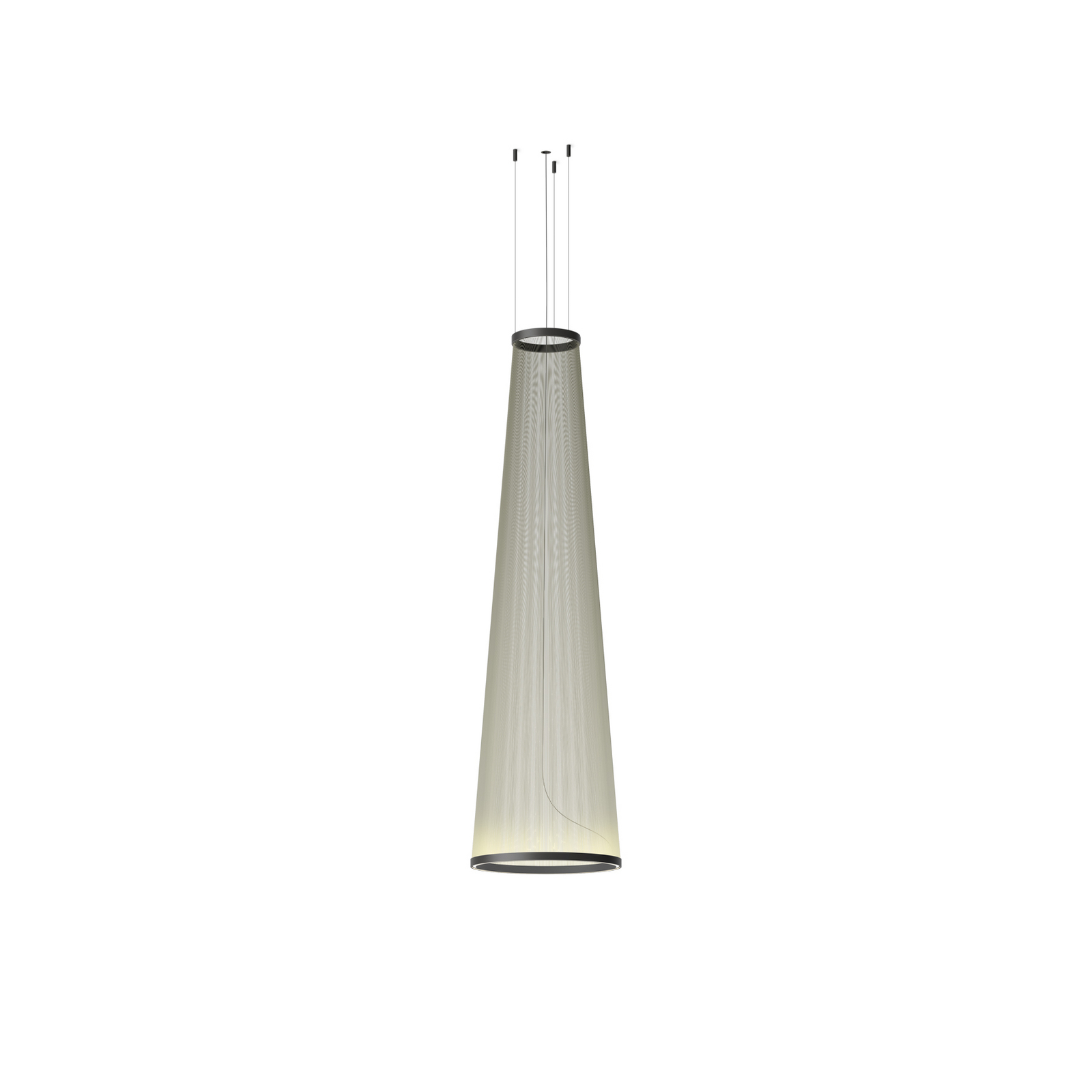 Vibia LED lógó lámpa ARRAY, zöld, 193 x 55 cm, kúp 927 dimmelhető
