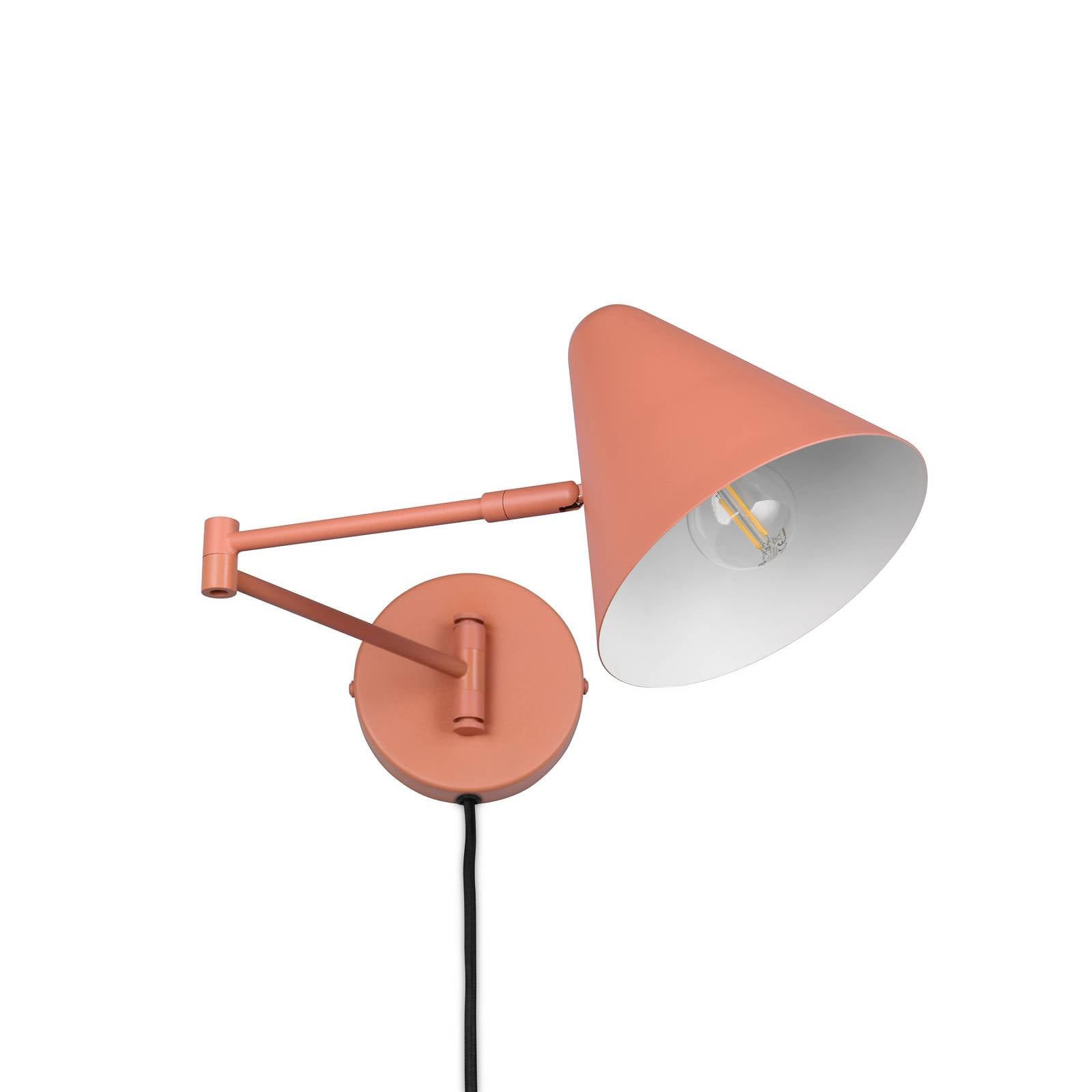 Wandleuchte Cosima, apricot, Ausladung 54 cm, Metall