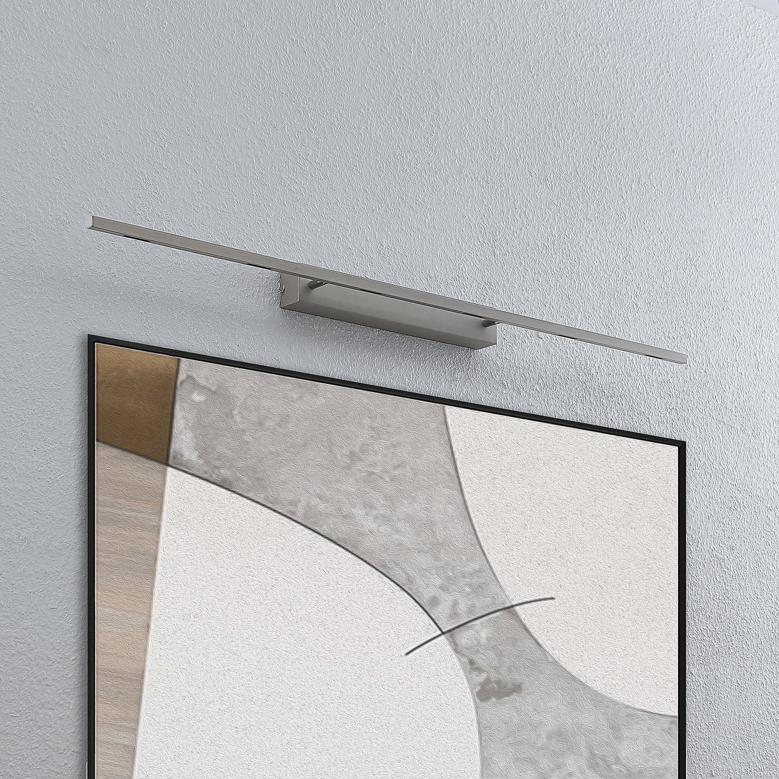 Lucande Alexis -LED-tauluvalo 118 cm, mattanikkeli