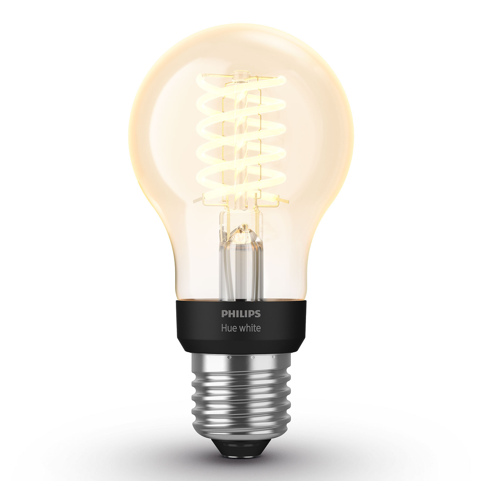 PHILIPS HUE Philips Hue White 7 W E27 filament bulb Classic, plastic, E27, 7 W, energy efficiency: A+, L: 11.5 cm